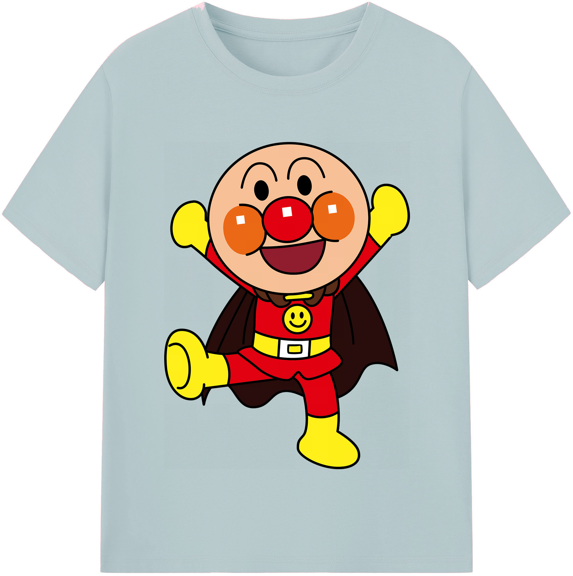 （画像用） アンパンマン Anpanman 綿100％半袖Tシャツ（フロントプリント）
